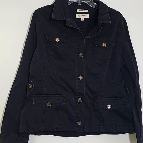 Jones New York Jackets & Blazers - Jones New York black  jean jacket Sz L